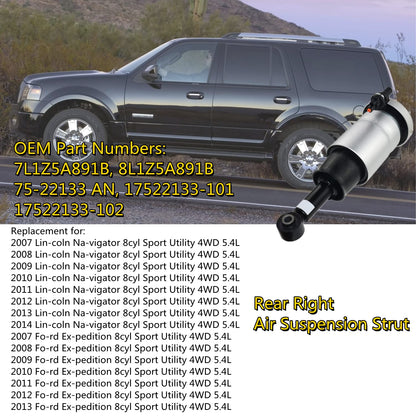 AKWH Rear Right Air Suspension Strut 7L1Z5A891B Replacement for Lincoln Navigator Ford Expedition 2007-2014
