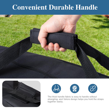 SUNCREAT Double Quilted Hammocks for Outside with 12ft Stand, Heavy Duty Hammock Storage Bag
