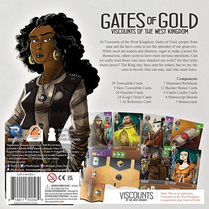 Renegade Game Studios Viscounts of the West Kingdom Gates of Gold Expansion Strategy Board Game