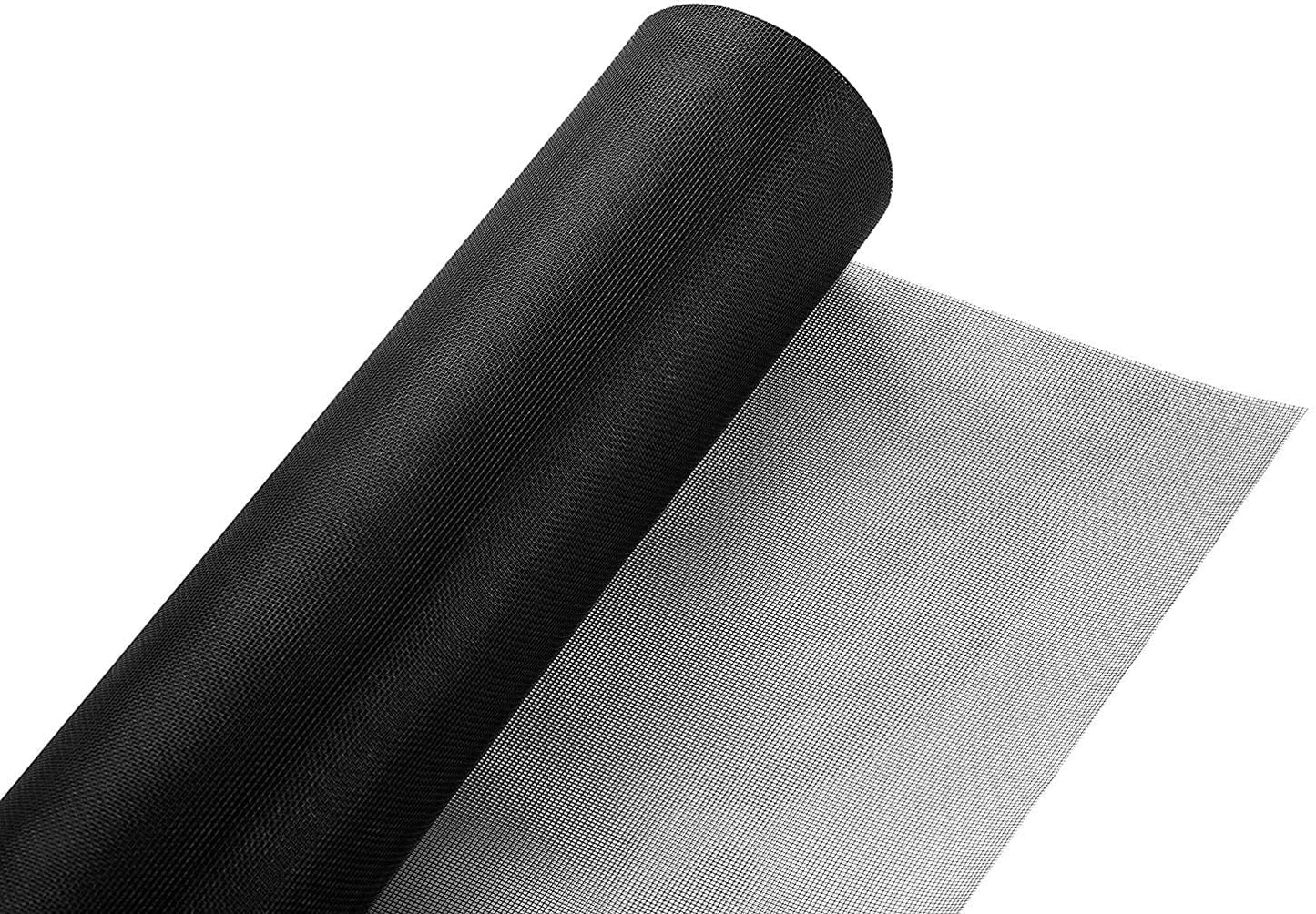 Fiberglass Window Screen Roll 96" x 100' Continuous Roll UV Protection Install and Repair Door and Window Screen(96" x 100', Black)