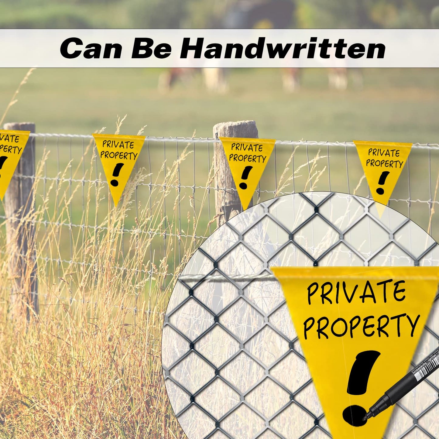 NACARUM OSHA Perimeter Marking Flags (408FT String) Warn of Hazardous Areas, Traffic Control.Marking Construction Sites, Scaffolding, Sporting Events, Private Property.