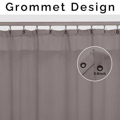 ABBRIGE Flame Retardant Hospital Curtain Hanging Medical Privacy Room Divider Cubicle Curtains for Room Separation - Meets for Fire Retardant Testing According to NFPA-701 (1 Panel, Grey, 12x8ft)