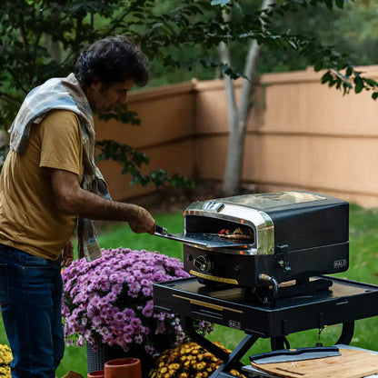 HALO Outdoor Countertop Cart | Prep Station or Griddle/Oven Cooking Surface | Collapsible, Portable, Tool Hooks and Propane Storage | HO-1006-XNA