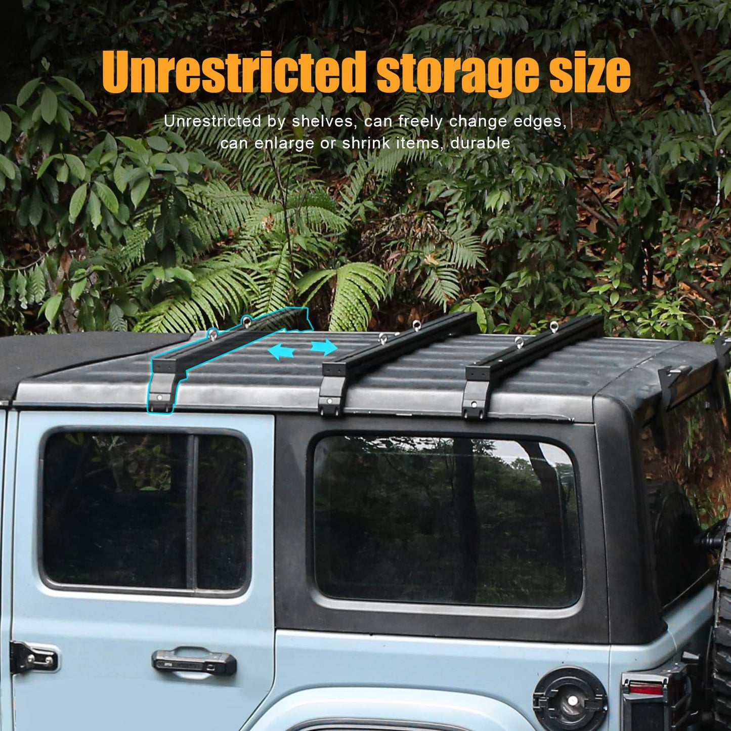 400 LBS Roof Rack Cross Bars Compatible with 2018-2024 Jeep Wrangler JL JLU & Gladiator JT, Roof Rail Crossbars Cargo Carrier Rooftop Luggage, Aluminum Luggage Rack Crossbar