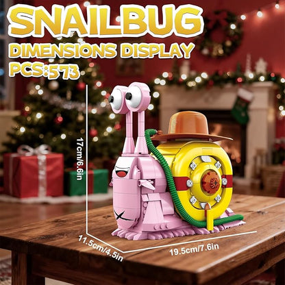 Animal Snail Building Blocks Sets Anime Phone Bug Model Toys Gift for Adults Teens 573 PCS