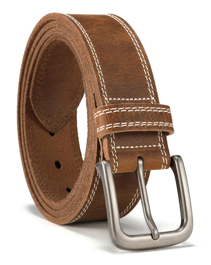 CHAOREN Leather Belt for Men, 38mm Mens Belts Casual, Handmade Full Grain Leather Belt for Jeans