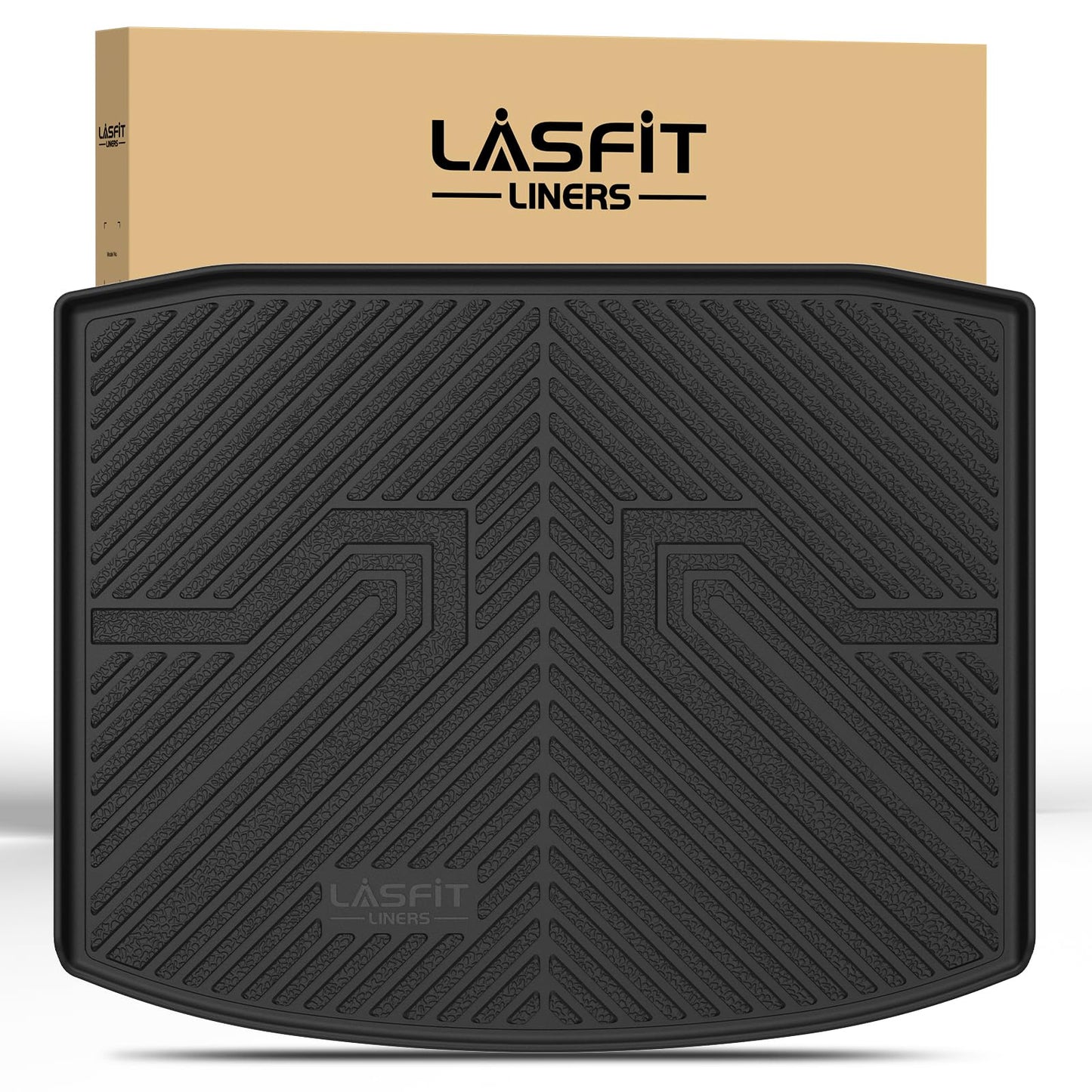 LASFIT Cargo Mat for Honda CR-V 2017-2022 (Tray in Lower Position), Custom Fit Trunk Mat, Raised Edge All Weather Protection, Kid & Pet Friendly, Easy Clean for Family Use, Black (Not for Hybrid)
