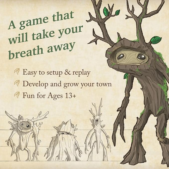 Mythwind Board Game - Cooperative &amp Solo Cozy Village-Building Adventure in a Magical Valley 1-4 Players 30-60 Minute Story-Driven Sessions