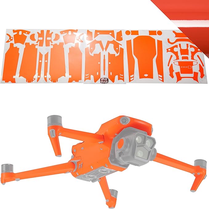 WRAPGRADE Skin Compatible with DJI Mavic 3 Pro (Super RED)