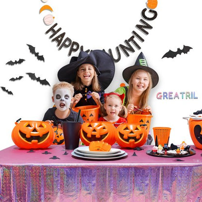 GREATRIL Pink Party Table Cloth Disposable Rectangle Tablecover for Birthdays Girls Princess Anniversary Celebration Tablecloth Decorations - 54'' x 108'' - 2 Packs