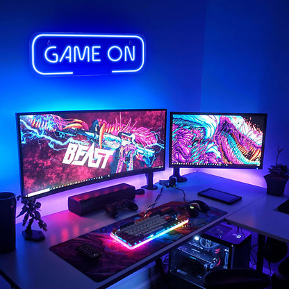 Kavaas Gamer Neon Sign, Game Controller LED Sign for Gaming Room Decor - Game Neon Sign for Teen Boy Room Decor - Best Gamer Gifts for Boys, Kids