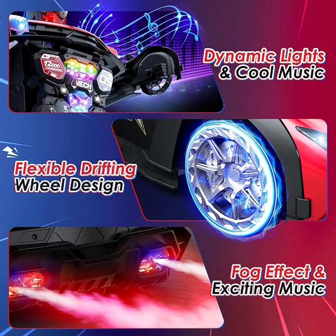 Holyton 1:10 Scale Transforming RC Car &amp Robot with Gesture Control 80 Mins Play (2 Batteries) One-Button Transformation LED Lights &amp Sound Effects – STEM Gift for Boys &amp Girls Ages 5-1