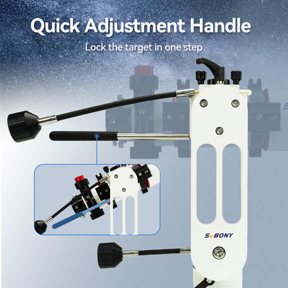 SVBONY SV225 Alt-Azimuth Mount, Adjustable Angle Alt-Azimuth Mount, Load-Bearing 10kg, CNC Hollow Structure, Telescope Altazimuth Fine Adjustment Shift, Telescope Accessories with Variable Speed Gear