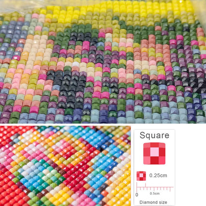 Lvmuu Large Hummingbirds Diamond Painting Kits for Adults, 5D Flowers DIY Full Square Drill Diamonds Art Sets for New Beginner, Paint with Diamonds Beads Art Craft Home Decoration 16x20in