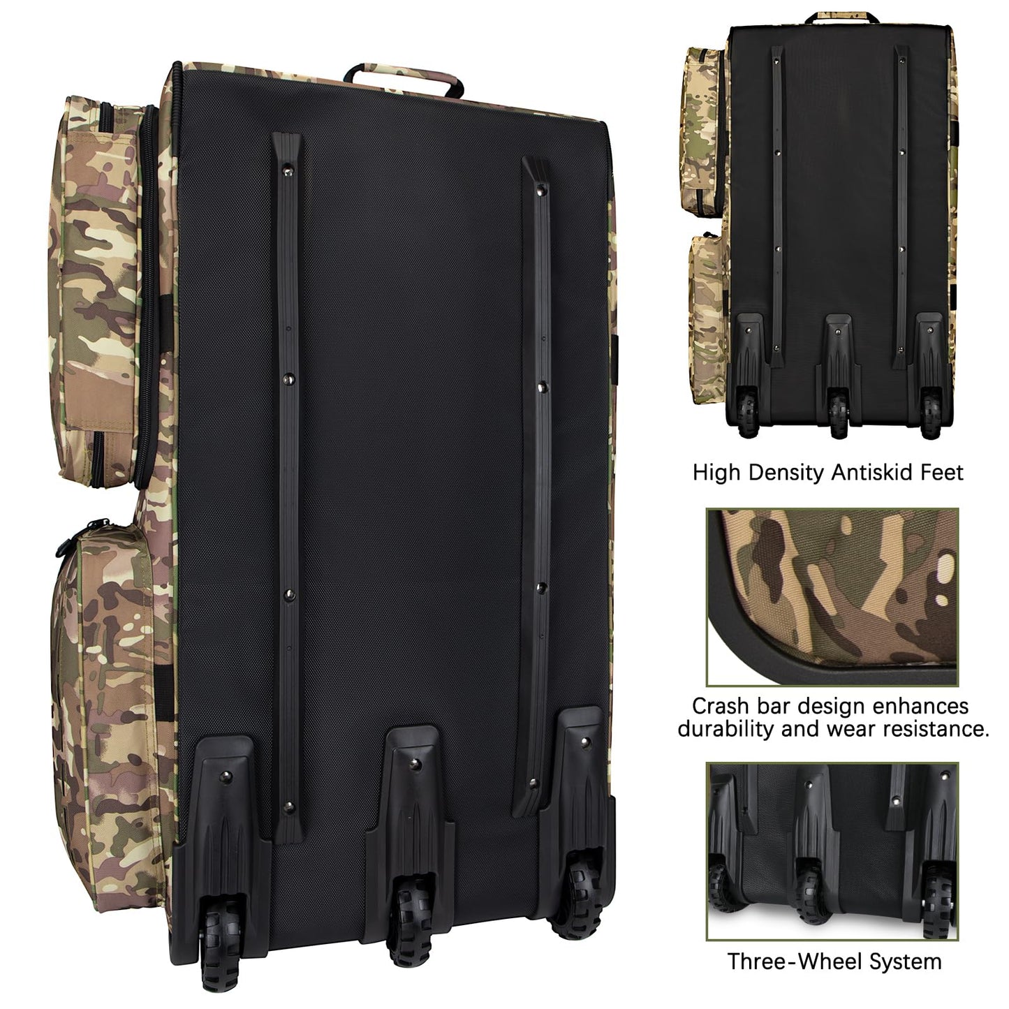 Rolling Duffle Bag with Wheels,120L Large Deployment Bag,Waterproof Military Duffle Bags for Tactical Military Deployment Camping