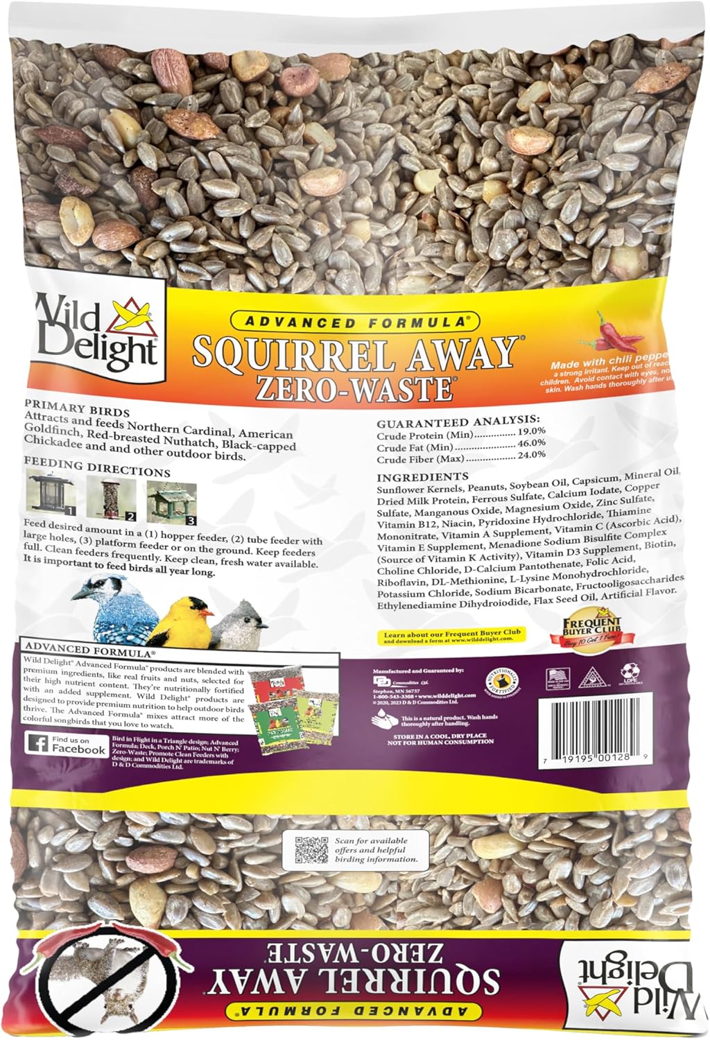 Wild Delight Wild Bird Food - Advanced Formula for Zero Waste Feeding | 5lbs