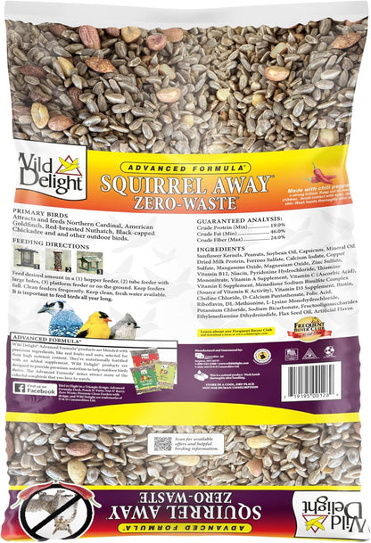 Wild Delight Wild Bird Food - Advanced Formula for Zero Waste Feeding | 5lbs