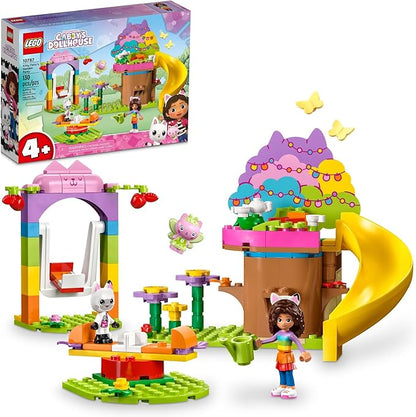 LEGO Gabby's Dollhouse Kitty Fairy’s Garden Party 10787 Building Toy with Tree House Swing Slide and Merry-Go-Round Includes Gabby and Pandy Paws Birthday Gift Sensory Toy for Kids Ages 4 and up