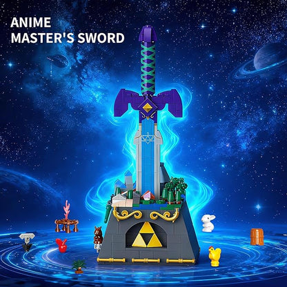 The Master Sword Building Blocks Sets Game Theme Swords Toy Model Creative Gift for Adults Teens 455 PCS