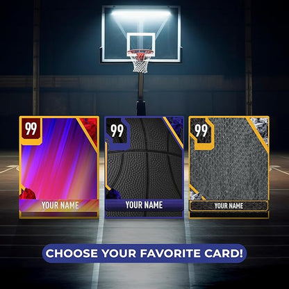 EGD Real Size Personalized Ultimate Team Card | Famous Basketball Game | Multiple Size Options (Card 4)