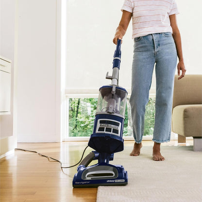 Shark NV360 Navigator Lift-Away Vacuum - Powerful Suction for Multi-Surface Cleaning | Large Dust Cup, Blue