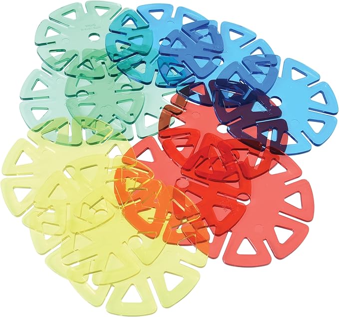 Constructa Interlocking Plastic Disc Toy Building Set 50 Pieces