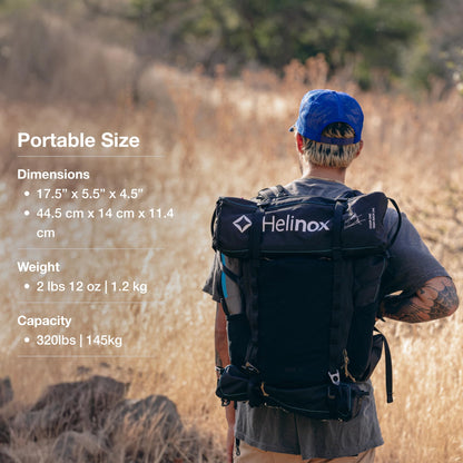 Helinox Chair One Highback (re) High-Performance Camping Chair,2.6lbs, Camping Chairs High Back, Packable, Portable, Camping, Hiking, Travel, Flame Multiblock