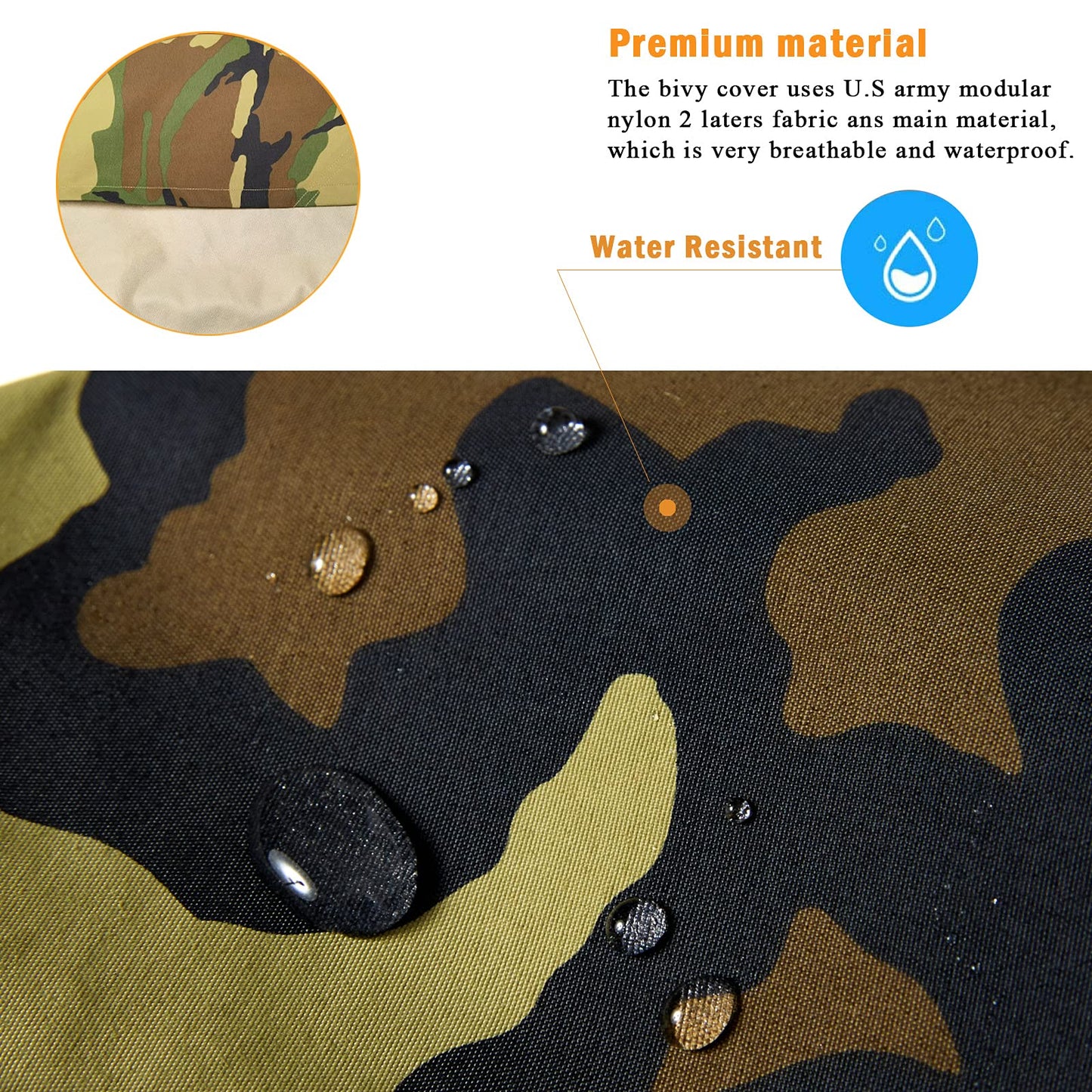 MT Army Military Modular Sleeping Bags System, Multi Layered with Bivy Cover for All Season