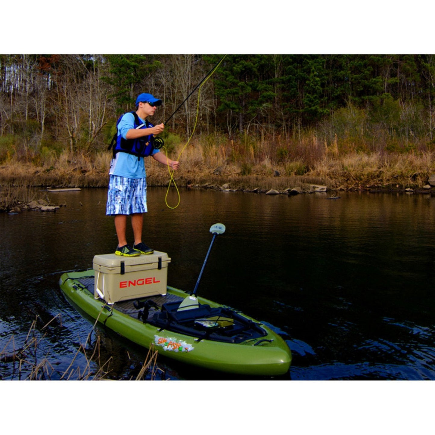 Engel Coolers ENG35 Cooler | 36 Can High Performance Durable Seamless Rotationally Molded Ice Box for Camping, Hunting, and Fishing - Tan