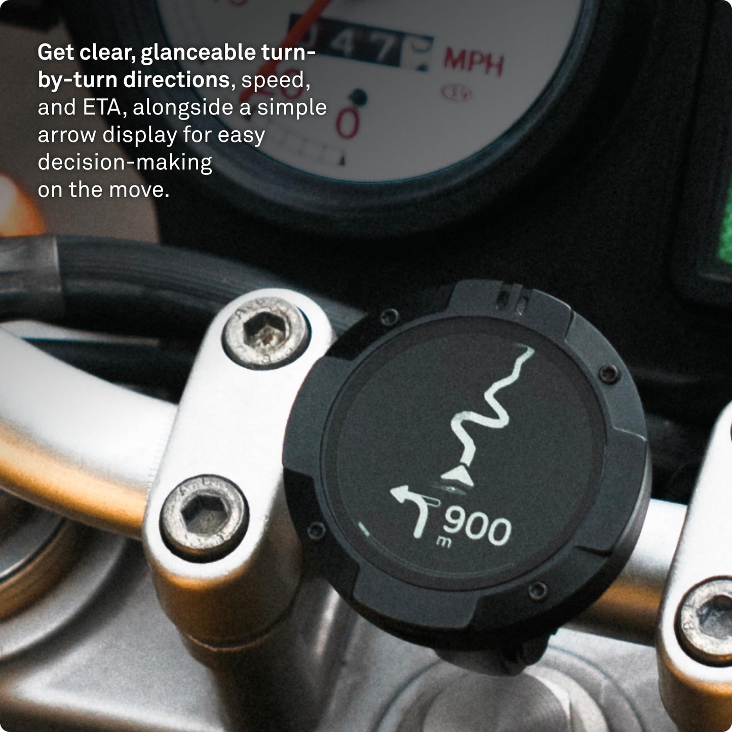 Beeline Moto II Classic Edition - Next Gen Motorcycle GPS Tracker | Compact Design, Waterproof Build, Simple Display & 14-Hour Battery | Glove Friendly Motorcycle Sat Nav Perfect for Adventure
