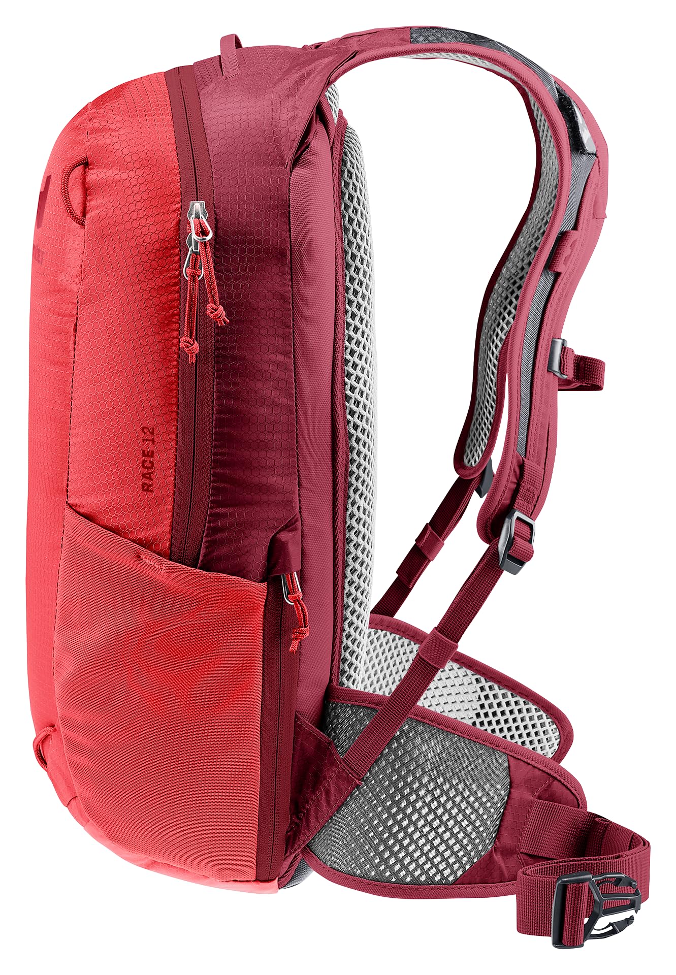 Deuter Unisex Race 12L Hydro Backpack for Mountain Biking, 12 Liters - Cherry-Masala