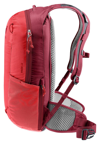 Deuter Unisex Race 12L Hydro Backpack for Mountain Biking, 12 Liters - Cherry-Masala