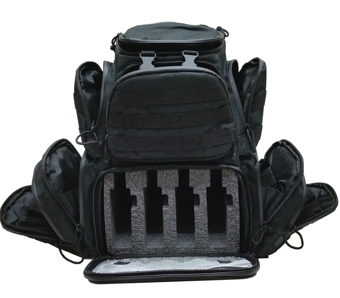 Case Club Tactical Pre-Cut 4-Pistol Backpack with Rainfly & Molle Straps (Gen 2)