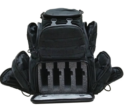 Case Club Tactical Pre-Cut 4-Pistol Backpack with Rainfly & Molle Straps (Gen 2)
