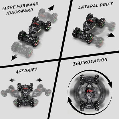 Remote Control Car 2.4Ghz 4WD Gravity Gesture Sensing RC Cars Monster Stunt Twist Truck Kids Toys for 5-7 yr Boys &amp Girls RC Drift Car with Light Music Gift for Boy Toys Age 8-13 yr