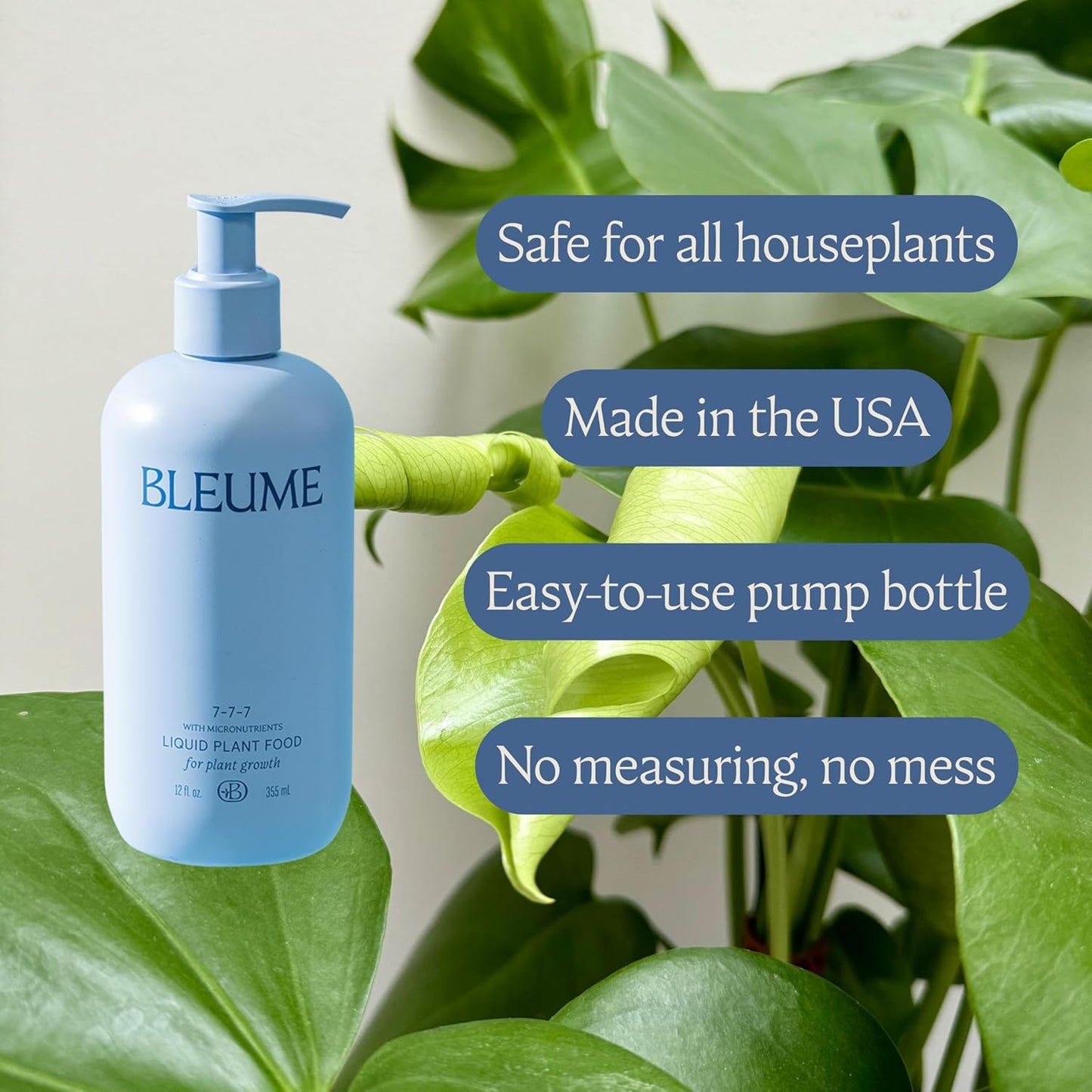 **Liquid Plant Food - All-Purpose Fertilizer NPK 7-7-7 with Micronutrients | Made in the USA for Houseplants & Vegetables**