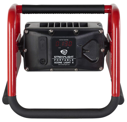 Streamlight 46000 High-Lumen Rechargeable Portable Scene Light II with 120V AC/12V DC Power, Red