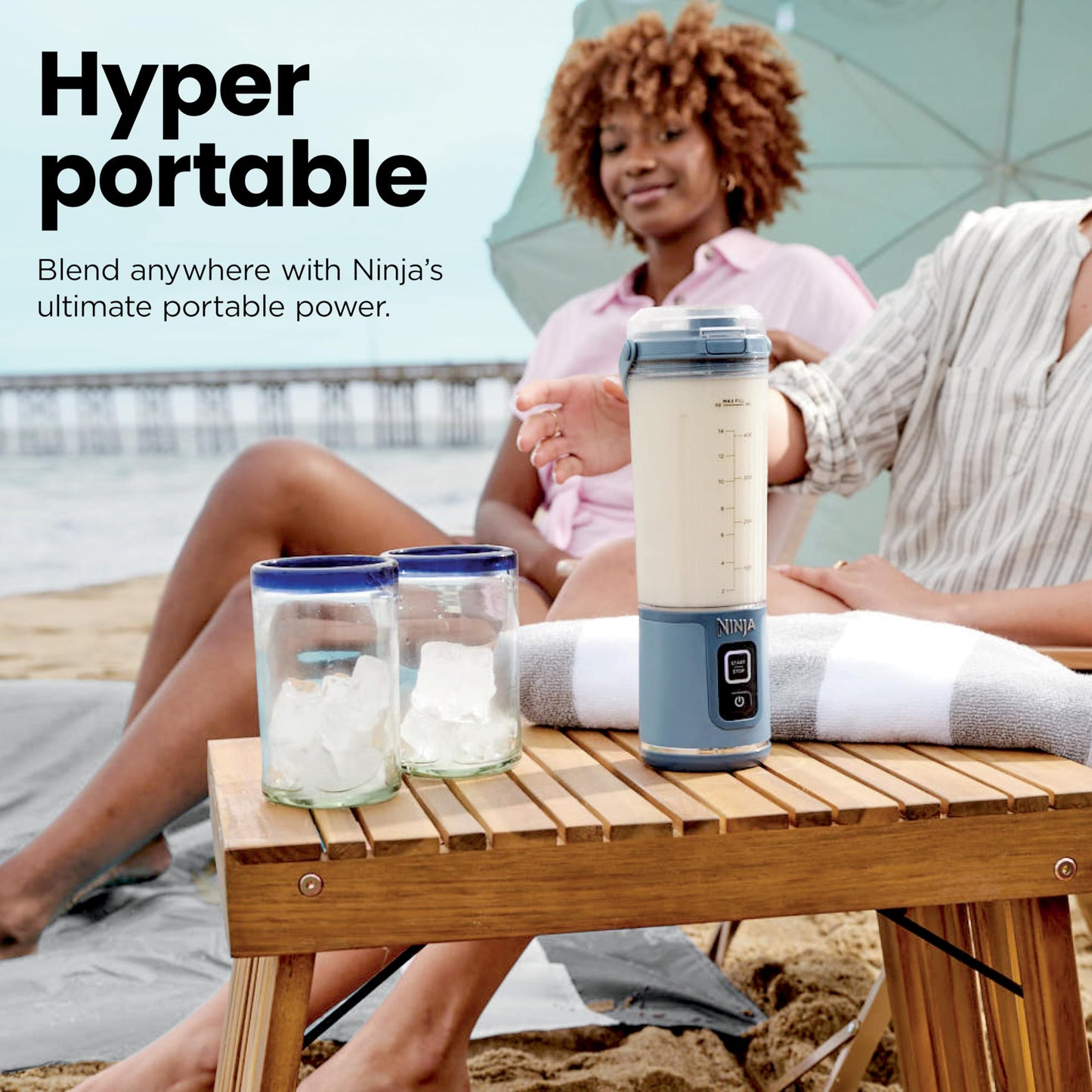 Ninja Blast Portable Blender | Cordless | 18-oz. Vessel | Personal Mixer for Shakes & Smoothies | BPA Free | Leakproof Lid & Sip Spout | USB-C Rechargeable | Dishwasher Safe Parts | Black | BC151BK