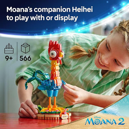 LEGO Disney Moana 2 Heihei - Building Toy for Kids Girls &amp Boys Ages 9+ - Gift for Birthdays - Moana &amp Disney Toy for Fans - 43272
