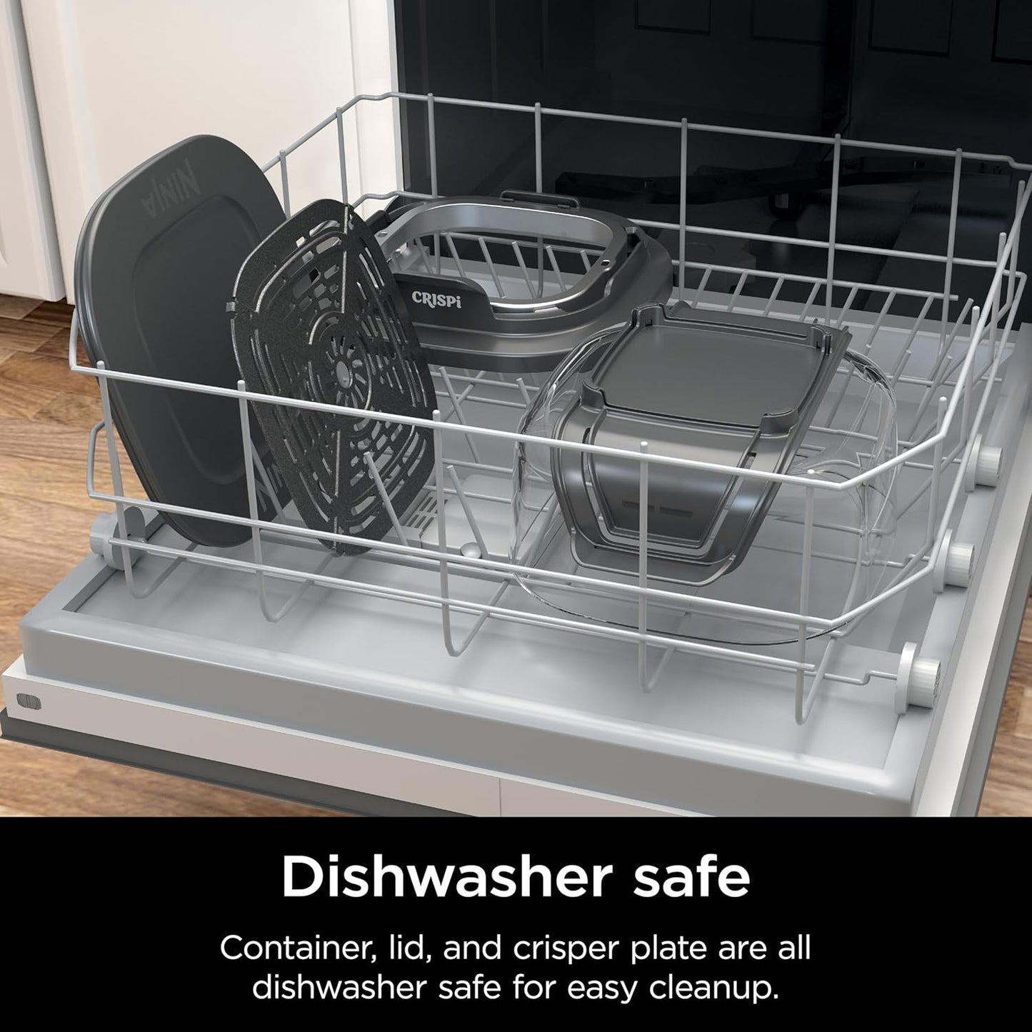Ninja CleanCrisp™ 4-QT Glassware Container - Microwave & Dishwasher Safe, PFAS Free