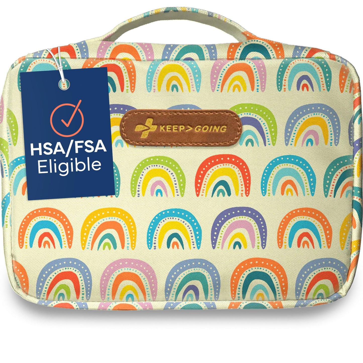Keep Going Travel First Aid Kit Bundle of 2 Kits, First Aid Kit for Car, Home, Dorm, & Boat with Latex-Free Bandages – Travel Kit Bundle for Families