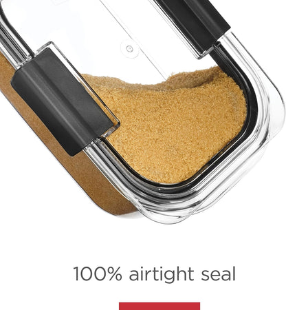 Rubbermaid Brilliance Food Storage Containers - Airtight, BPA-Free, Clear | Set of 4 (8 Pieces)