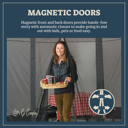 Wenzel Magnetic Screen House, Magnetic Screen Shelter for Camping, Travel, Picnics, Tailgating, and More