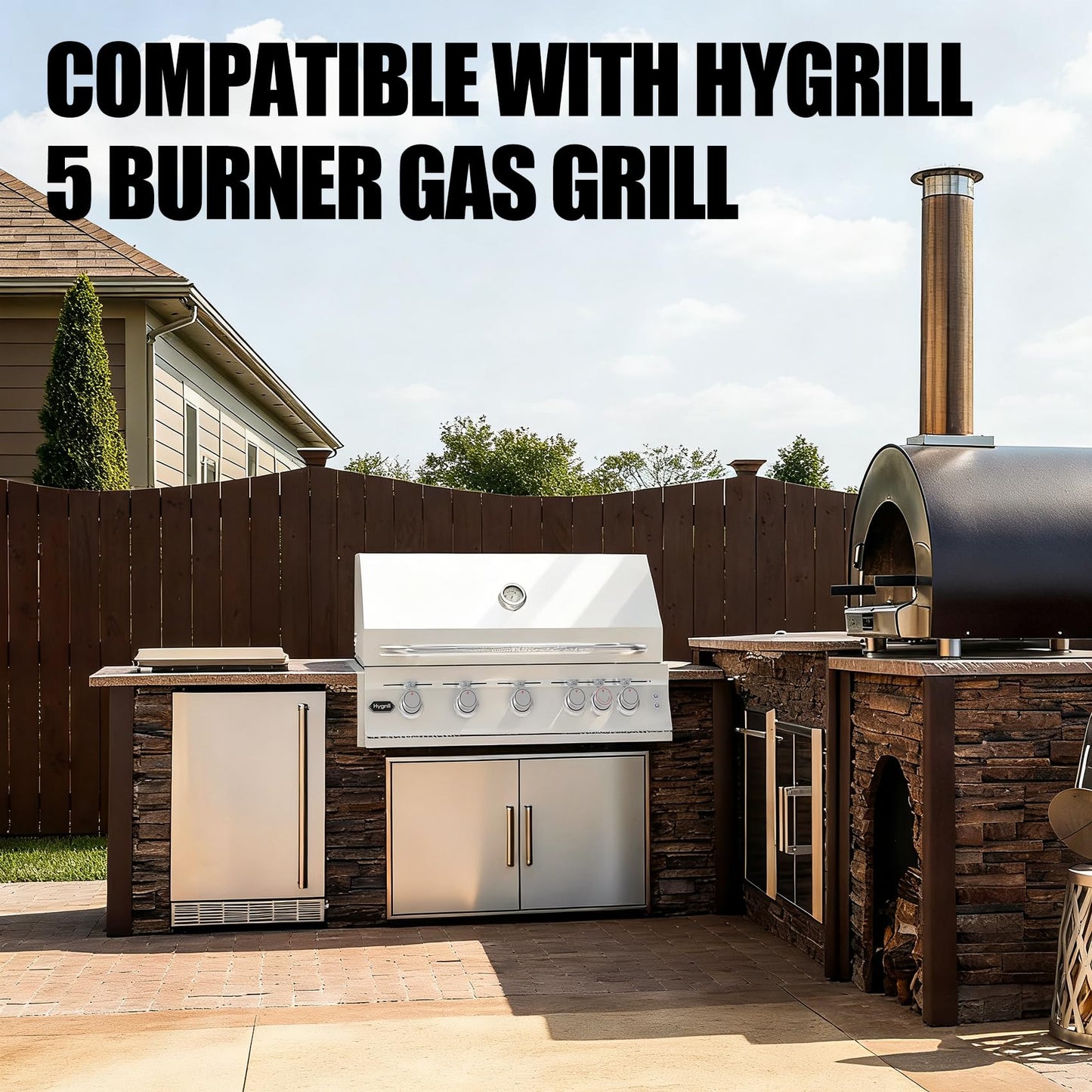 Stanbroil Hygrill Stainless Steel Grills Insulated Jacket for 40-Inch 5-Burner Gas Grills