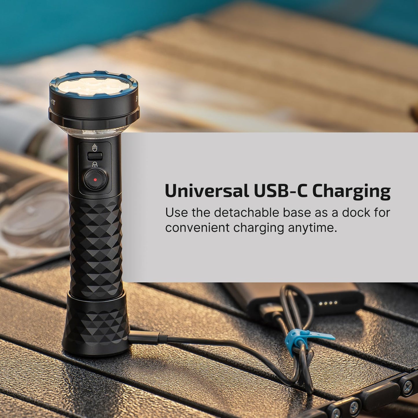OLIGHT Prowess Rechargeable High Lumen Flashlights, High-Efficiency USB-C Charging LED Flashlight Bundle MCC3 Magnetic Charging Cable