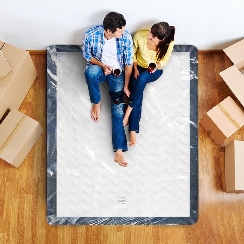 Utopia Home Twin Size Mattress Cover for Moving, 4 Mil Heavy Duty Plastic Mattress Bag for Disposal, Mattress Encasement Fits Mattresses up to 14 Inches, Mattress Bags for Moving