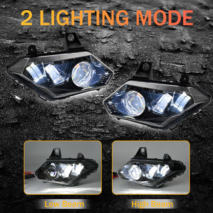bamotoop DOT Approved LED Headlights for X3 with Hi/Lo Beam for Can-Am Maverick X3 Max XDS XRS R Turbo DPS 2017-2025,Replace 710004658 710004659