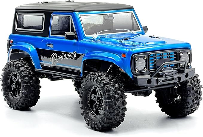 HOBBYPLUS CR-18P V3 Brushless Rushmore in Metallic Cyan - 1/18 Scale RC Truck Crawler with Off-Road RC Trucks Features Portal Axles &amp Metal Gears - Ready-to-Run (1810416-V3)