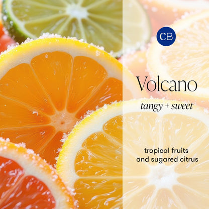 Capri Blue Volcano Scented Candles - Luxury Glass Jar Candles for Home Scented with Tropical Fruit & Sugared Citrus - Soy Wax Blend - Capri Blue Volcano - Blue Color (8 oz)