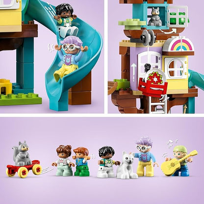 Lego DUPLO 3in1 Tree House 10993 Creative Building Toy for Toddlers Includes 8 Figures for Teaching Social Skills Playing Together and Group Play Great Birthday Gift for Kids